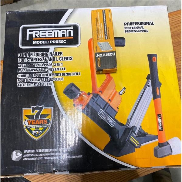 FREEMAN AIR FLOORING NAILER WITH NAILS