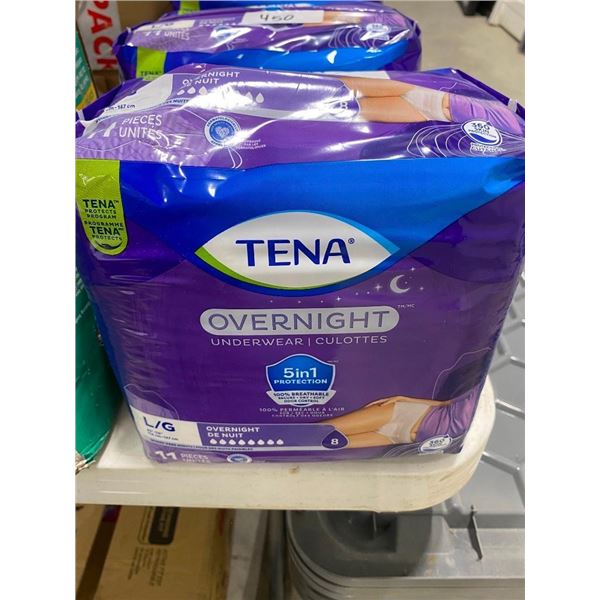 PACK OF SIZE L TENA UNDERWARE