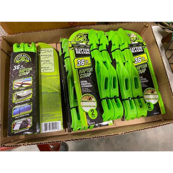 4 SETS OF 36IN RAPTOR STRAPS