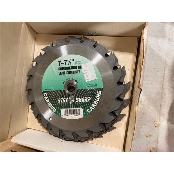 7 NEW CIRCULAR SAW BLADES