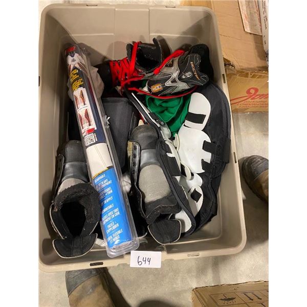 SKATES AND HOCKEY EQUIPMENT