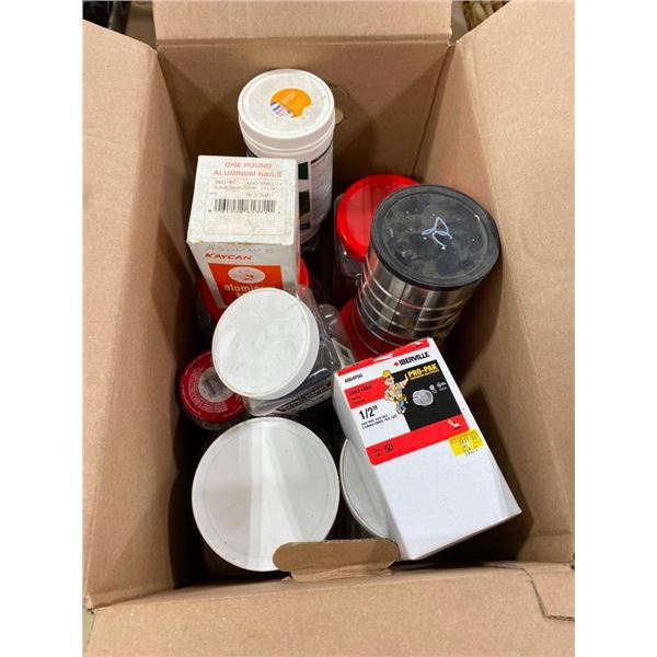 BOX OF ASSORTED HARDWARE