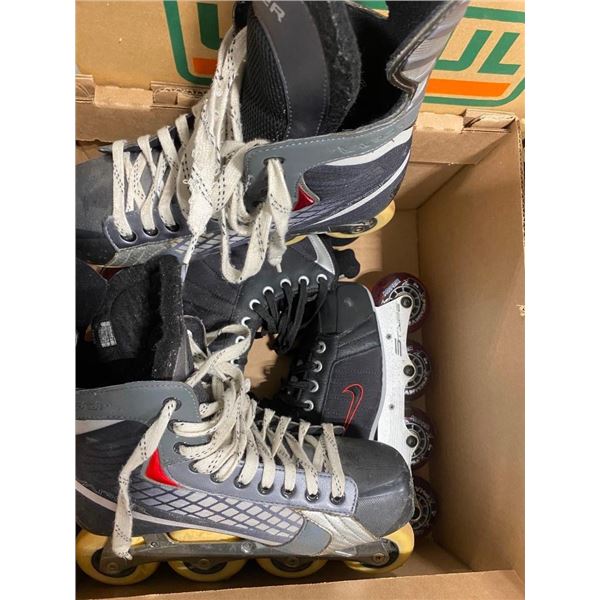 SIZE 10.5 AND SIZE 9 ROLLER SKATES