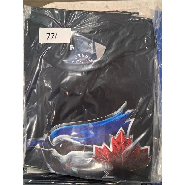 SIZE 2XL TORONTO BLUE JAYS SHIRT - BLACK COLOUR