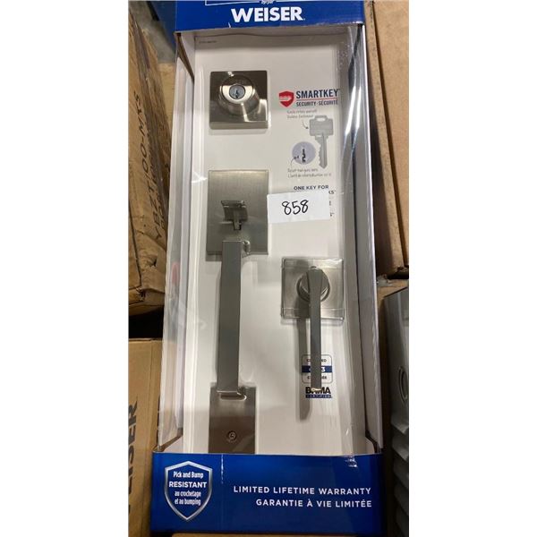 WEISER DEADLOCK DOOR HANDLE COMBO