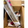 Image 1 : BOX LOT OF HAIR EXTENSIONS AND BONNET NETS