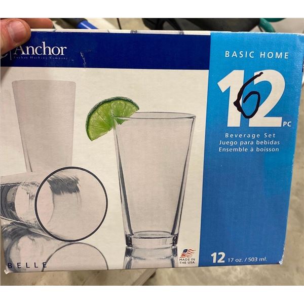 6 PC ANCHOR BEVERAGE SET - ONLY 6 CUPS