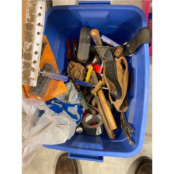 BOX LOT OF ASSORTED TOOLS, ETC. - GOOD BOX