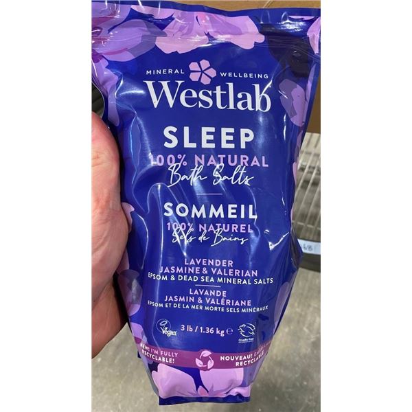 4 OF 3LB BAGS OF SLEEP BATH SALTS