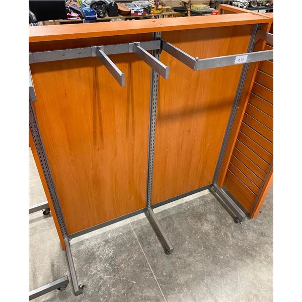 51X55IN ROLLING CLOTHES RACK/ SHELF