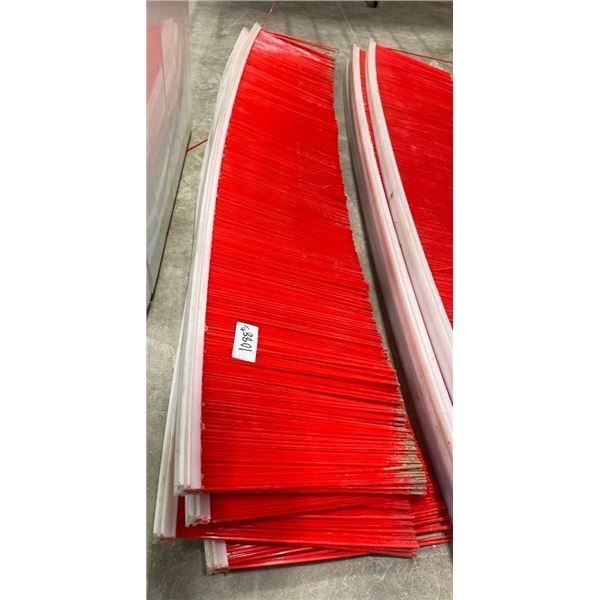 4 OF 5 FOOT SWEEPER BRUSH HEADS - REPLACEMENT HEADS FOR ROAD SWEEPER