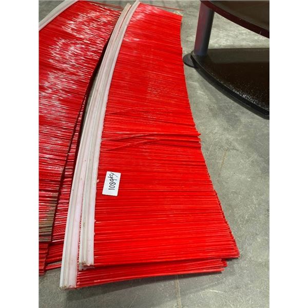 4 OF 5 FOOT SWEEPER BRUSH HEADS - REPLACEMENT HEADS FOR ROAD SWEEPER
