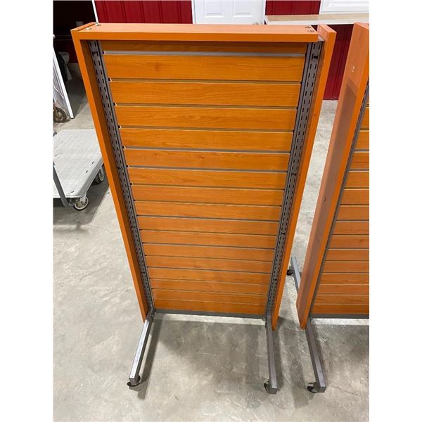 27X55IN CLOTHING RACK / SHELF - TOP CORNER SEPARATED A BIT