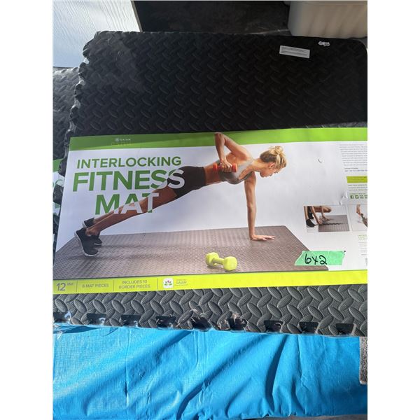 GROUP OF GAIAM ESSENTIALS INTERLOCKING FITNESS MATS BRAND NEW