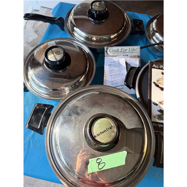 KITCHEN CRAFT GOURMET COOKER COOKWARE SET BRAND NEW