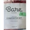 Image 2 : BARE HOME COMFORTER SET KING/CAL KING DOWN ALTERNATIVE BRAND NEW