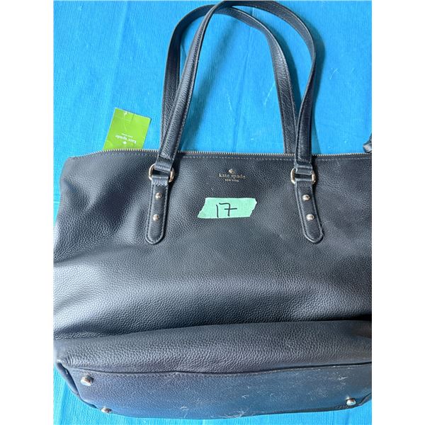 KATE SPADE BLACK LEATHER HANDBAG BRAND NEW