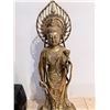 Image 4 : BUDDHIST-STYLE FIGURE STATUE WITH ORNATE HALO