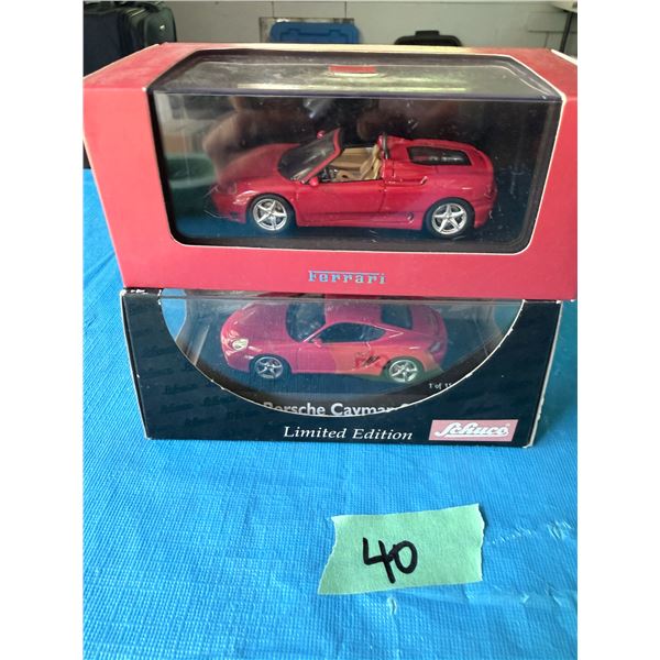 FERRARI PORSCHE CAYMAN DIECAST MODEL CAR
