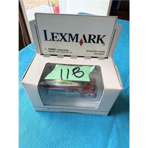LEXMARK FLAME DECORATED DIECAST MODEL CAR