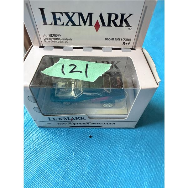 LEXMARK 1970 PLYMOUTH HEMI CUDA DIECAST MODEL CAR