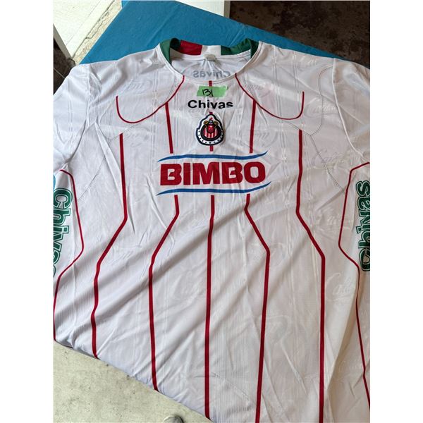 CHIVAS SOCCER JERSEY WITH BIMBO SPONSOR
