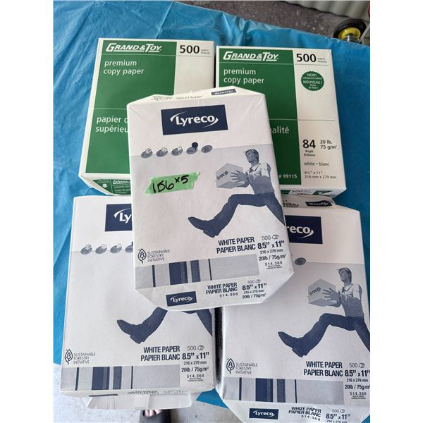 MIXED LOT OF 5 BRAND NEW PRINTER PAPER