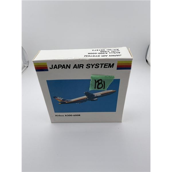 JAPAN AIR SYSTEM AIRBUS A300-600R 1:500 DIECAST MODEL AIRPLANE