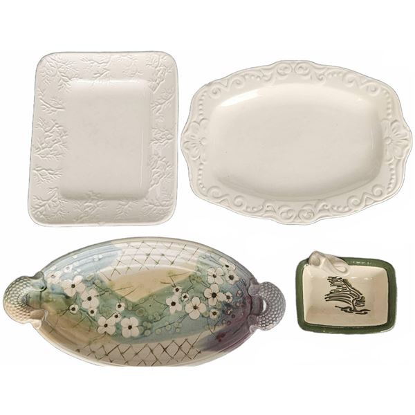 Canadian and Decorative Pottery Serving Dish Lot