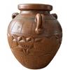 Image 4 : Handmade Brown Stoneware Pot and Oval Ceramic Platter