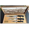 Image 1 : J.A. Henckels Solingen 3-Piece Knife Set in Wood Case