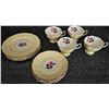 Image 1 : Newtown Fine Bone China - 'Anniversary Rose' - 22 Karat Gold Trim Teaset