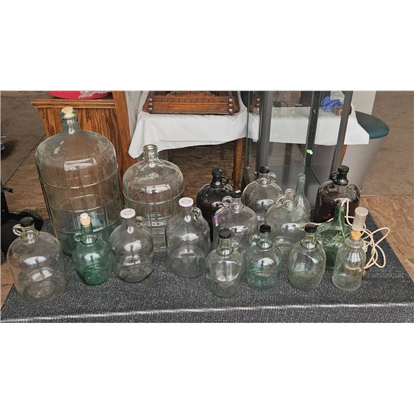 Glass Carboys, Jugs, and Demijohns Lot