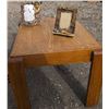 Image 3 : 2 Oak End Tables, 4 Western Themed Frames, 2 Horse Mugs, CD Tower
