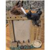 Image 7 : 2 Oak End Tables, 4 Western Themed Frames, 2 Horse Mugs, CD Tower