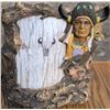 Image 9 : 2 Oak End Tables, 4 Western Themed Frames, 2 Horse Mugs, CD Tower