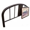 Image 5 : Vintage Metal Bed Frame, MCM Side Table, and Home Decor Lot