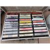 Image 2 : 63 Mixed Genre Cassette Tapes in 3 Carrying Cases