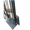 Image 6 : Brass Fireplace Log Holder and Black Metal Tool Set