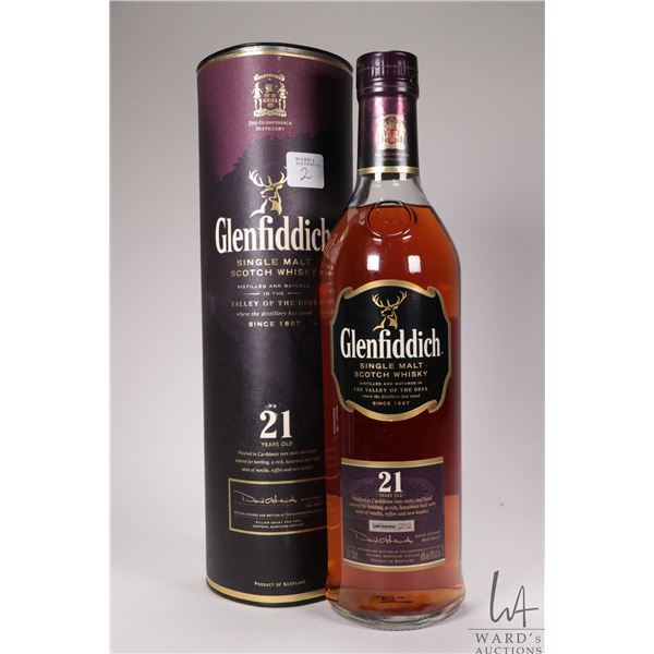 Glenfiddich/ 21 Year Old/ Single Malt Scotch Whisky/ 750ml/ 40% ABV