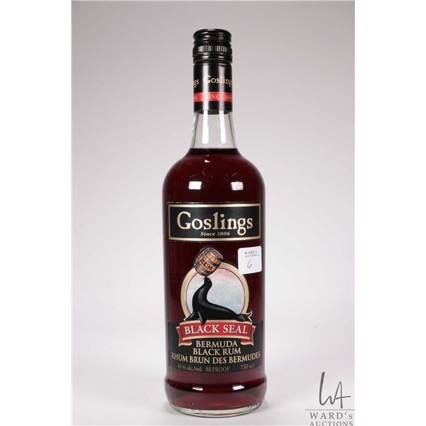 Goslings/ Bermuda Black Rum/ 750ml/ 40% ABV