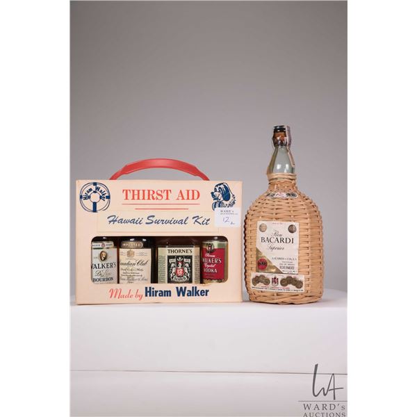 Hiram Walker/ Hawaii Survival Kit/ including Walker's Bourbon/ Canadian Club Whisky/ Thorne's 12 Yea