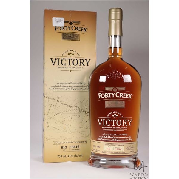 Forty Creek/ Limited 2019/ Victory/ Canadian Whisky/ Bottle No. 13616/ 750ml/ 43% ABV