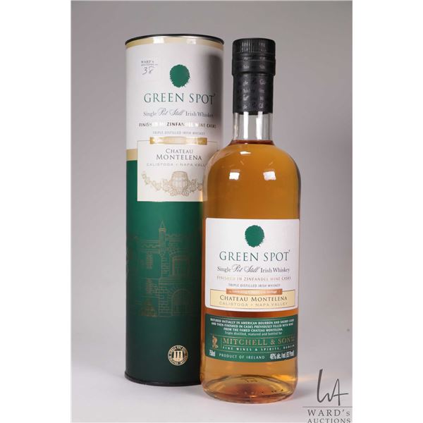Chateau Montelena/ Green Spot/ Single Pot Still/ Triple Distilled Irish Whisky/ 750ml/ 46% ABV