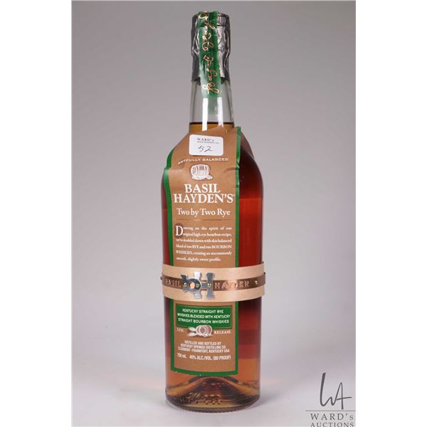 Basil Hayden's/ Two by Two / Kentucky Straight Rye Whiskies Blended with Kentucky Straight Bourbon W