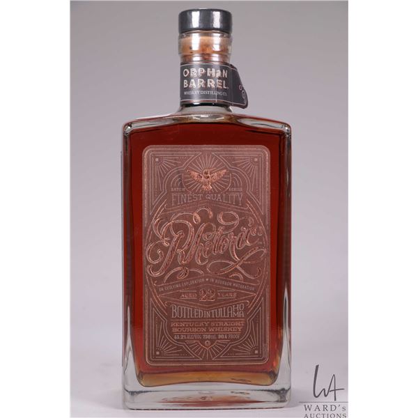 Orphan Barrel/ Rhetoric/ 22 Year Old/ Kentucky Straight Bourbon Whiskey/ 750ml/ 45% ABV