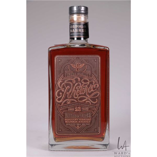 Orphan Barrel/ Rhetoric/ 23 Year Old/ Kentucky Straight Bourbon Whiskey/ 750ml/ 45% ABV