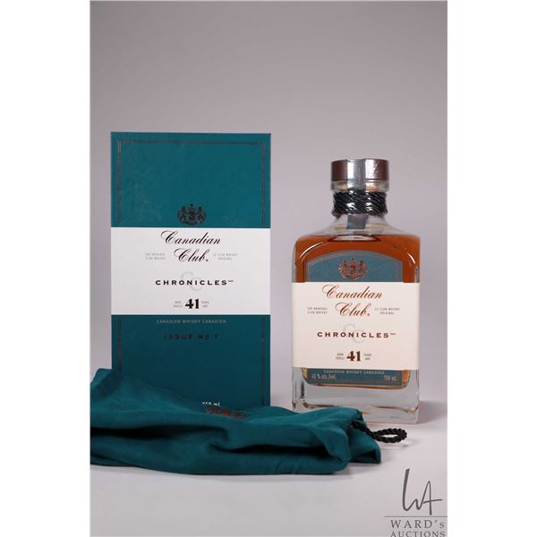 Canadian Club/ Chronicles/ Issue No. 1/ 41 Year Old/ Canadian Whisky/ 750ml/ 45% ABV