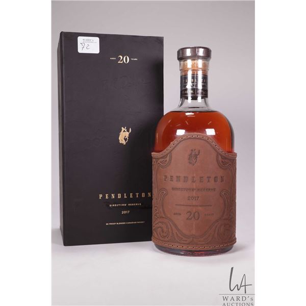 Pendleton/ Directors' Reserve/ 2017/ 20 Year Old/ Blended Canadian Whisky/ 750ml/ 40% ABV