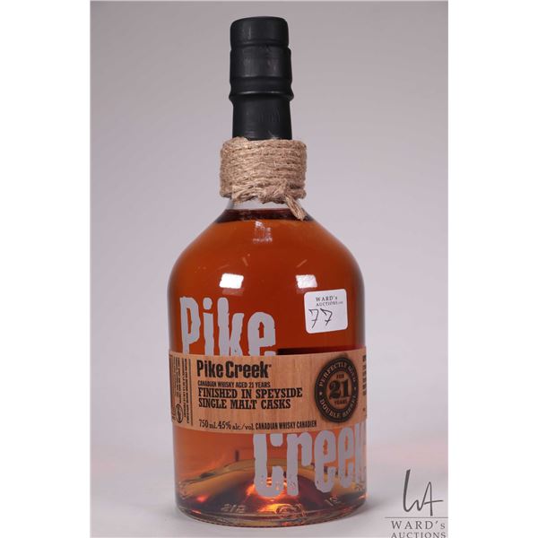 Pike Creek/ 21 Year Old/ Canadian Whisky/ 750ml/ 45% ABV